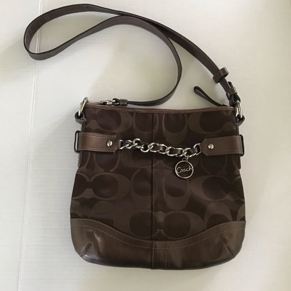Coach F19730 Signature Chain Duffle Handbag